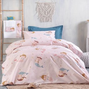 Σεντόνια Παιδικά Zizel (Σετ 3τμχ) Pink Ρυθμός  Semi-double 160x260cm 100% Βαμβάκι