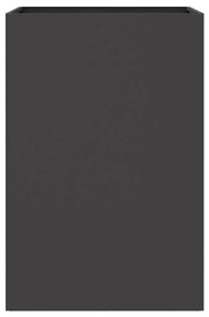 Ζαρντινιέρα Μαύρη 52x48x75 εκ. από Χάλυβα Ψυχρής Έλασης - Μαύρο