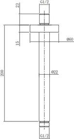 Almar Emotion E044076+C12000 Chrome - Κεφαλή Ντους με Βραχίονα
