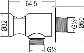 Παροχή νερού Eurorama-Gold - brushed