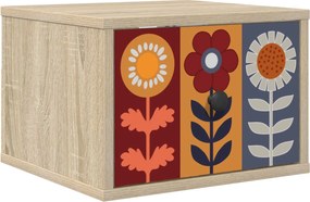 vidaXL Τοίχου κομοδίνο ESSEN Sonoma Δρυς 36 x 33 x 25 εκ.