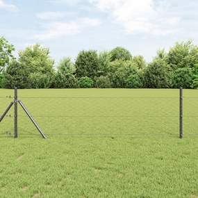 vidaXL Έγχρωμος Φράχτης Γκρι 1.4x100 m Ατσάλι