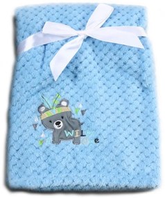 Βρεφική κουβέρτα Fleece Cangaroo Freya Blue 3800146263980