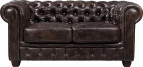 Καναπές Chesterfield Queen Διθέσιος-Καφέ