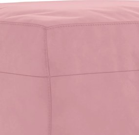 vidaXL Σαλόνι Σετ 3 Τεμαχίων Ροζ από Βελούδο