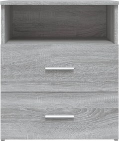 vidaXL Κομοδίνο Γκρι Sonoma 50 x 32 x 60 εκ.