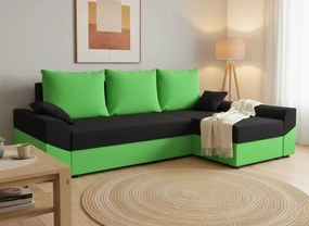 Γωνιακός καναπές Jason-Mauro-Prasino