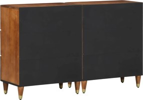 vidaXL Πλαϊνό γραφείο 2 τμχ. 60 x 33 x 75 cm Στερεό ξύλο μάνγκο