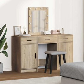 vidaXL Τραπέζι περιποίησης με συρτάρι 3 pcs Καφέ 50 x 41 x 135 εκ