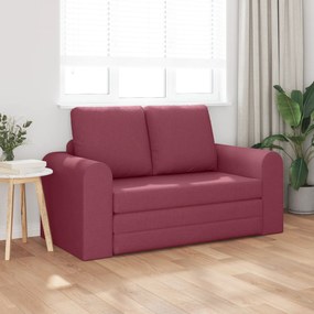 vidaXL Διθέσιος Καναπές 2-σε-1 Μπορντό 148x71x83 cm Ύφασμα
