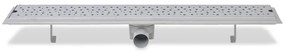 vidaXL Σιφόνια Ντουζιέρας Γραμμικά 2 τεμ. 830x140 χιλ. Ανοξείδ. Ατσάλι
