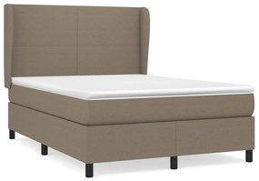 ΚΡΕΒΑΤΙ BOXSPRING ΜΕ ΣΤΡΩΜΑ TAUPE 140X190 ΕΚ. ΥΦΑΣΜΑΤΙΝΟ 3127801