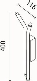Απλίκα Τοίχου LED Eurolamp Cascade 144-16086