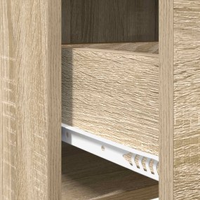 vidaXL Πλαϊνό γραφείο Sonoma Δρυς 40 x 36 x 80 εκ Επεξεργασμένο Ξύλο