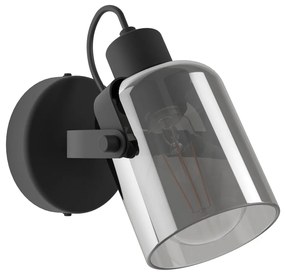 Φωτιστικό Σποτ Eglo 99052 BERREGAS Μαύρο Ματ (Black Mat)|Χρώμιο (Chrome)