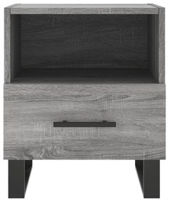 vidaXL Κομοδίνα 2 τεμ. Γκρι Sonoma 40 x 35 x 47,5 εκ. Επεξεργ. Ξύλο