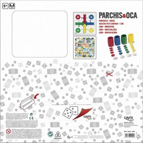 Πίνακας για Επιτραπέζιο Παιχνίδι Parchís Cayro Πολύχρωμο 250 g