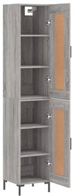 vidaXL Μπουφές Sonoma Γκρι 34,5 x 34 x 180 εκ. από Επεξεργασμένο Ξύλο