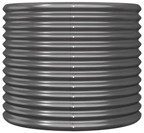 vidaXL Ζαρντινιέρα Ανθρακί 80x80x68 εκ. Γαλβανισμένος χάλυβας