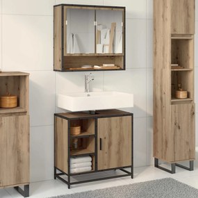 vidaXL Ντουλάπι Μπάνιου Artisan Oak 65 x 33 x 60 εκ Επεξεργασμένο Ξύλο