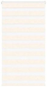 vidaXL Ζέβρα τυφλή μπεζ μάρμαρο Πλάτος υφάσματος 80,9 εκ. Πολυεστέρας