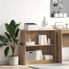 vidaXL Βιβλιοθήκη Αρτισιανή Δρυς 80x24x76 εκ. από Επεξεργασμένο Ξύλο