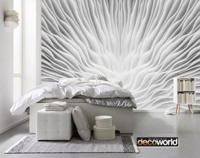 Ταπετσαρία τοίχου ετοίμων διαστάσεων αφηρημένο σχέδιο γκρί λευκό 07854Q 100cm x 150cm