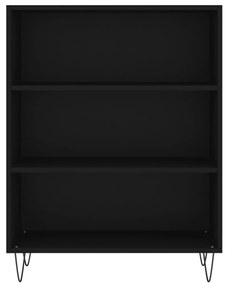 vidaXL Βιβλιοθήκη Μαύρη 69,5 x 32,5 x 90 εκ. από Επεξεργασμένο Ξύλο