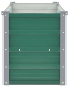 Ζαρντινιέρα Υπερυψωμένη Πράσινη 100x40x45 εκ. Γαλβαν. Χάλυβας - Πράσινο