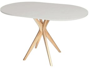 Τραπέζι Jubi JUBITOV8 100x75x73cm Natural-Pearl Grey Mdf, Wood