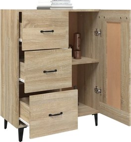 vidaXL Ντουλάπι Sonoma Δρυς 69,5 x 34 x 90 εκ. από Επεξεργασμένο Ξύλο