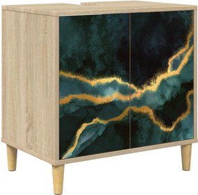 vidaXL Ντουλάπι Μπάνιου WIJHE Sonoma 60 x 40 x 60 εκ
