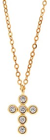 Μενταγιόν Senza Silver 925 Gold Plated
