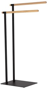 Κρεμάστρα Πετσετών Επιδαπέδια Brix 43x24x79,5cm Black Sealskin Metal
