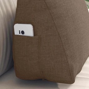 vidaXL Μαξιλάρι Πλάτης Καφέ 45 x 20 x 35 εκ. ύφασμα