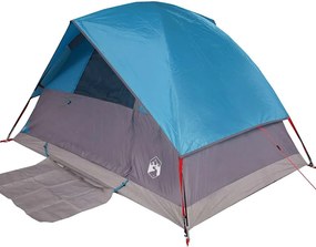 vidaXL Σκηνή Κάμπινγκ 4 Ατόμων Αδιάβροχη Μπλε