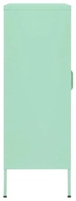 Ντουλάπι Αποθήκευσης Χρώμα Μέντα 80 x 35 x 101,5 εκ. Ατσάλινο - Πράσινο