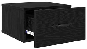 vidaXL Κομοδίνο 2 pcs Μαύρη δρυς 35 x 35 x 20 εκ Επεξεργασμένο ξύλο