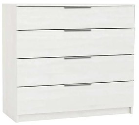 Συρταριέρα DRAWER 4-Σ 80x40x83cm Άσπρη