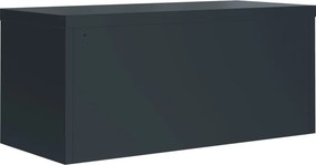 vidaXL Αρχειοθήκη Ανθρακί 90 x 40 x 145 εκ. Ατσάλινη