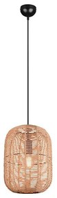 Φωτιστικό Οροφής Runa 303090132 35x150cm 1xE27 40W Black-Natural Trio Lighting