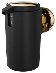 Δοχείο Κρεμοσάπουνου Επιτοίχιο Cooper 800564 175ml Black -Polished Gold Tiger Μέταλλο