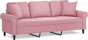 vidaXL 2-seater Sofa Ροζ