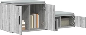 vidaXL Ντουλάπι αποθήκευσης 2 pcs Γκρίζο Σονομα 103 x 41 x 40 εκ