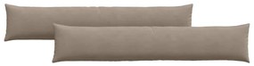 vidaXL Μαξιλάρι Καναπέ 2 pcs Taupe 200 x 40 εκ. ύφασμα