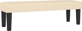 vidaXL Κρεβάτι Boxspring με Στρώμα Κρεμ 160x200 εκ. Υφασμάτινο