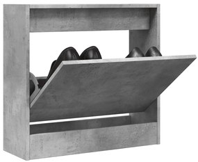 vidaXL Παπουτσοθήκη Γκρι Σκυροδέματος 60x21x57 εκ. Επεξεργασμένο Ξύλο