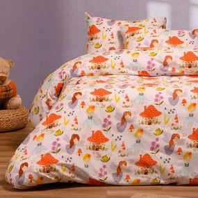 Σεντόνια Μονά (Σετ) Melinen Magic Peach Πολύχρωμο Με Λάστιχο 100x200+32
