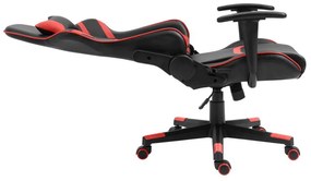 Πολυθρόνα Γραφείου Gaming BF9050 Pvc Μαύρο/Κόκκινο