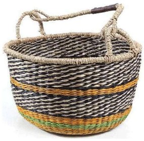 Καλάθι Διακοσμητικό Brandy M 0680058 30x30x18cm Multi Soulworks Seagrass